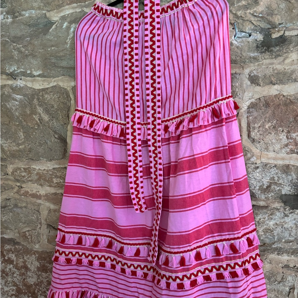 Dodo Bar Or Pink and Red Striped Skirt- Size 6